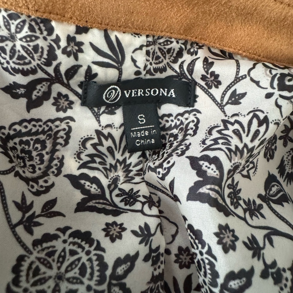 Versona  Faux Suede Jacket Small - Picture 3 of 10